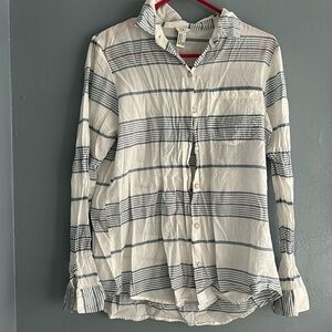 Versatile light weight striped shirt
